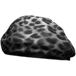 Y2K Luxurious Fancy Fashion Beret (White Leopard)
