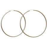 ✰ Y2K Model Thin Earring Hoops | Gold