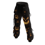 Y2K Multi Pumpkin Faces Cargo Pants