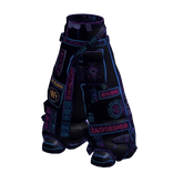 Y2K Neon Blue & Purple Cyberpunk Pants
