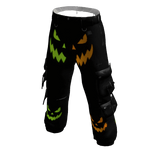 Y2K Neon Pumpkin Cargo Pants