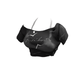 ʚ♡ɞ Y2K Off-Shoulder Black Top with Bikini