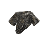 Y2K Off Shoulder Tucked Shirt Camo