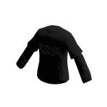 Goth Black Long-Sleeved Shirt