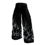 Y2K Pants Baggy Jeans Black Chrome Voidsclub