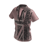 Y2K Pink Leopard Graphic Polo Tee