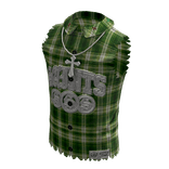 💗Y2K Plaid Torn T-shirt Green💗