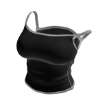 ʚ♡ɞ Y2K Plain Black Ribbed Tank Top