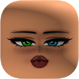Y2K Preppy E-Girl Baddie Face [Heterochromia]