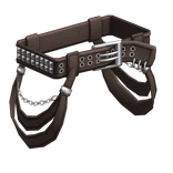 Y2K Punk Grunge Emo Brown Streetwear Waist Straps