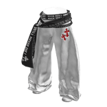 💜 Y2K Punk Rocker Baggy Denim Jeans_White