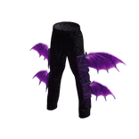 Y2K Purple Demon Wing Pants
