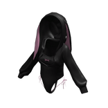Y2K Rabbit Hoodie Black&Pink[JEYS]