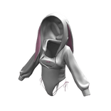 Y2K Rabbit Hoodie White&Pink[JEYS]