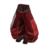 Y2K Racer Girl Pants (Black Dark Red)