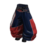 Y2K Racer Girl Pants (Black Royal Blue)