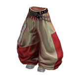Y2K Racer Girl Pants (White Beige)