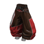 Y2K Racer Girl Pants (White Brown)