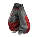 Y2K Racer Girl Pants (White Light Grey)