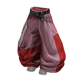 Y2K Racer Girl Pants (White Pink)