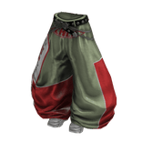 Y2K Racer Girl Pants (White Sage Green)