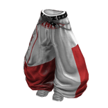 Y2K Racer Girl Pants (White White)