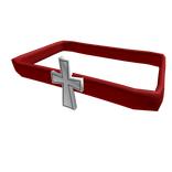 Y2k Red and White Cross Belt