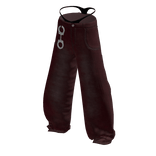 Y2K Red Baggy Jeans w/ Handcuffs