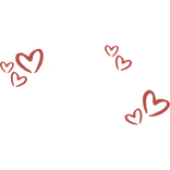 ♡ Y2K red heart face filter