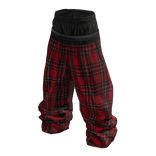 Y2K Red Plaid Flannel Baggy Pajama Pants Emo