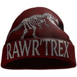 Y2K Red Rawr TRex Beanie