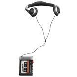 Y2K Retro Cassette with Headphones 