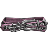 Y2K Rhinestone Scene Belt Light Pink & Zebra 