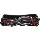 Y2K Rhinestone Scene Belt Red Zebra & Black 