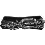 Y2K Rhinestone Scene Belt Zebra & Black Grunge 