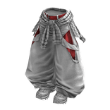 Y2K Ripped Layered Denim Tears Cloth (White Red)