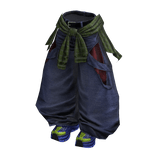 Y2K Ripped Layered Denim Tears Cloth(BlueGreenRed)