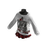 💗Y2K ROCK CHIC 2 PIECE_WHITE