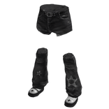 y2k Shorts jean with shoes