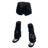 y2k Shorts jean with shoes