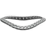 Y2K Silver Iced Out Metal Chain Necklace