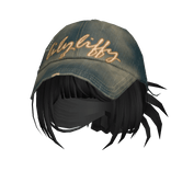 🍀Y2K Spikey Bun w Denim Cap