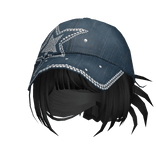 🍀Y2K Spikey Bun w Rhinestone Cap