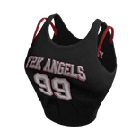 🖤 Y2K Sporty Black Crop Top 🖤