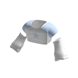 🍀Y2K Star Baby Tee w Armwarmers (Blue)