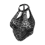 Y2K Star Chain Halter Top Leopard Print [JEYS]