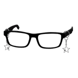 Y2K Star Chain Trendy Low Thin Siren Nerd Glasses