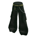 Y2K Star Charm Baggy Pants - Green