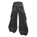 Y2K Star Charm Baggy Pants - Grey