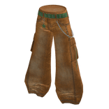 Y2K Star Charm Baggy Pants - Orange